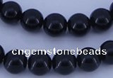 CGL284 10PCS 16 inches 8mm round dyed glass pearl beads wholesale