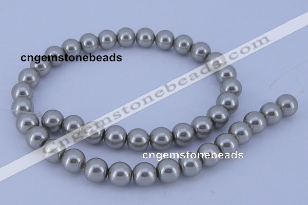 CGL372 10PCS 16 inches 4mm round dyed glass pearl beads wholesale