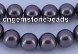 CGL402 10PCS 16 inches 4mm round dyed glass pearl beads wholesale