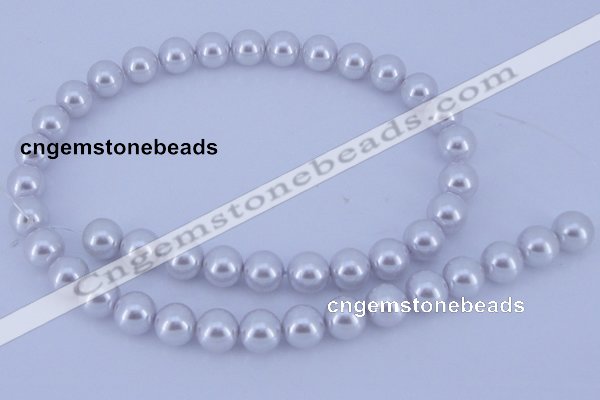 CGL78 5PCS 16 inches 16mm round dyed glass pearl beads wholesale