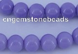 CGL801 10PCS 16 inches 6mm round heated glass pearl beads wholesale