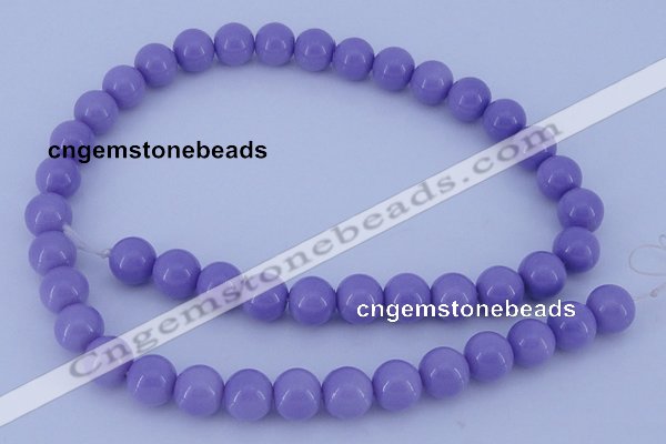 CGL801 10PCS 16 inches 6mm round heated glass pearl beads wholesale