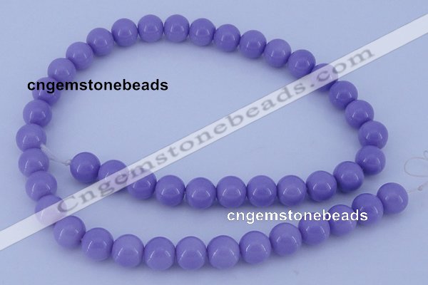 CGL802 10PCS 16 inches 8mm round heated glass pearl beads wholesale