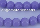 CGL804 5PCS 16 inches 12mm round heated glass pearl beads wholesale