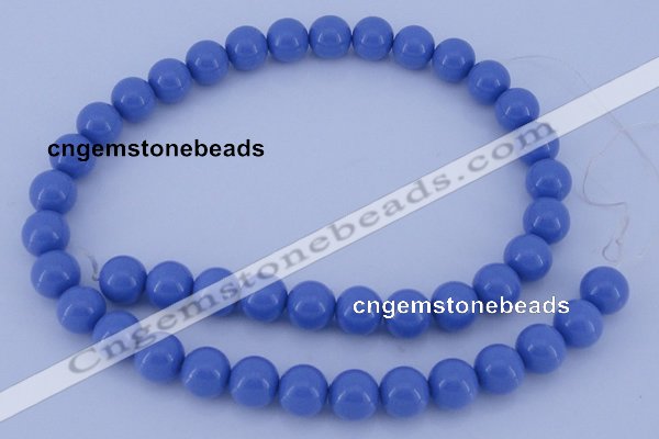 CGL807 10PCS 16 inches 6mm round heated glass pearl beads wholesale