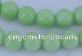 CGL821 5PCS 16 inches 10mm round heated glass pearl beads wholesale