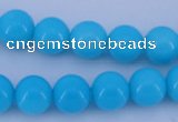 CGL824 10PCS 16 inches 4mm round heated glass pearl beads wholesale