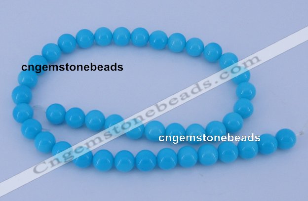 CGL826 10PCS 16 inches 8mm round heated glass pearl beads wholesale