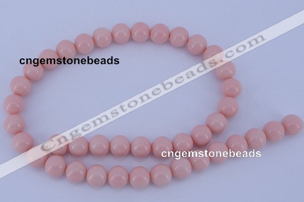 CGL830 10PCS 16 inches 4mm round heated glass pearl beads wholesale