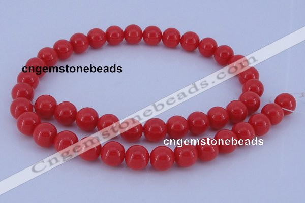 CGL842 10PCS 16 inches 4mm round heated glass pearl beads wholesale