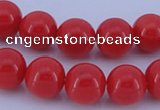 CGL844 10PCS 16 inches 8mm round heated glass pearl beads wholesale