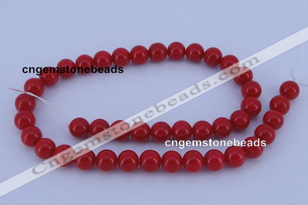 CGL848 10PCS 16 inches 4mm round heated glass pearl beads wholesale