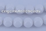 CGL854 10PCS 16 inches 4mm round heated glass pearl beads wholesale