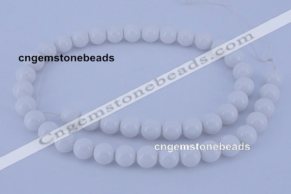 CGL855 10PCS 16 inches 6mm round heated glass pearl beads wholesale