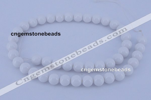 CGL857 5PCS 16 inches 10mm round heated glass pearl beads wholesale