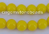 CGL860 10PCS 16 inches 4mm round heated glass pearl beads wholesale