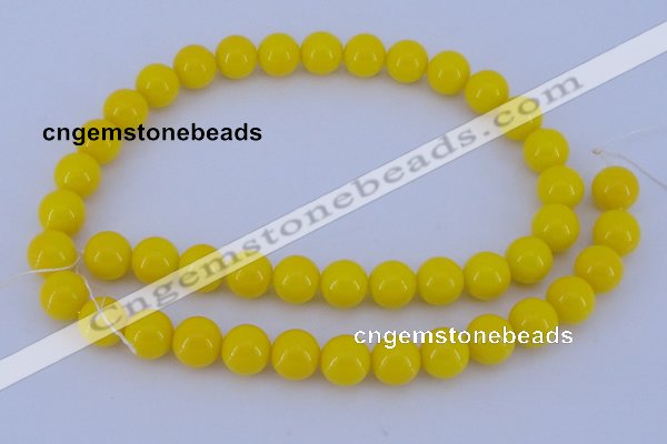 CGL861 10PCS 16 inches 6mm round heated glass pearl beads wholesale