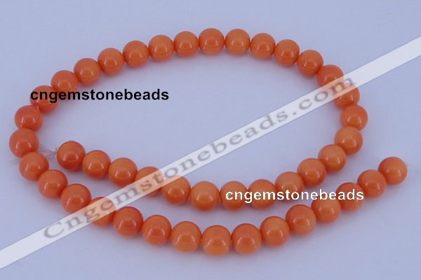 CGL866 10PCS 16 inches 4mm round heated glass pearl beads wholesale