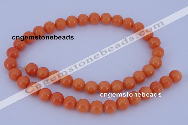 CGL867 10PCS 16 inches 6mm round heated glass pearl beads wholesale