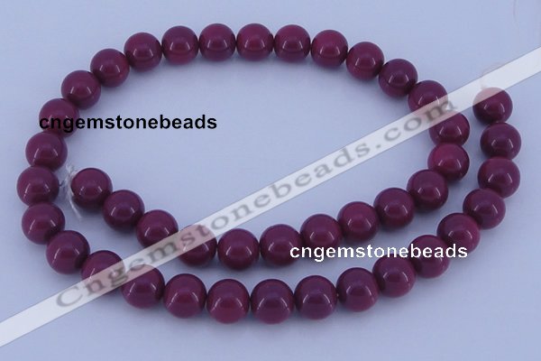 CGL880 10PCS 16 inches 8mm round heated glass pearl beads wholesale