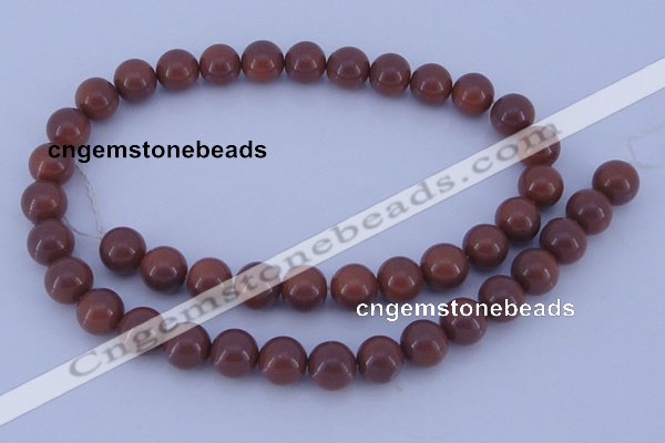 CGL887 5PCS 16 inches 10mm round heated glass pearl beads wholesale