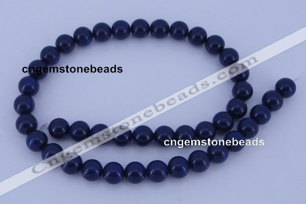 CGL891 10PCS 16 inches 6mm round heated glass pearl beads wholesale