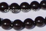 CGL896 10PCS 16 inches 4mm round heated glass pearl beads wholesale