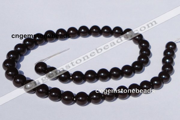 CGL896 10PCS 16 inches 4mm round heated glass pearl beads wholesale