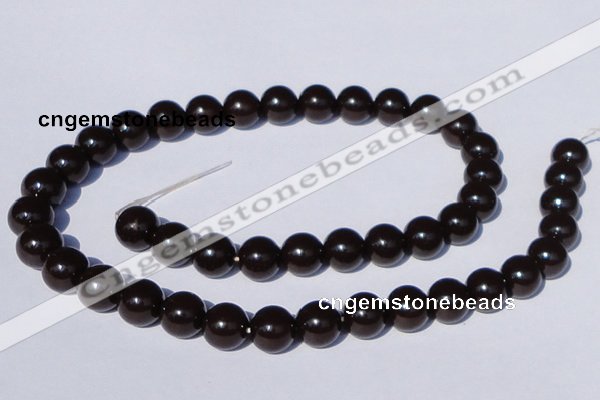CGL897 10PCS 16 inches 6mm round heated glass pearl beads wholesale