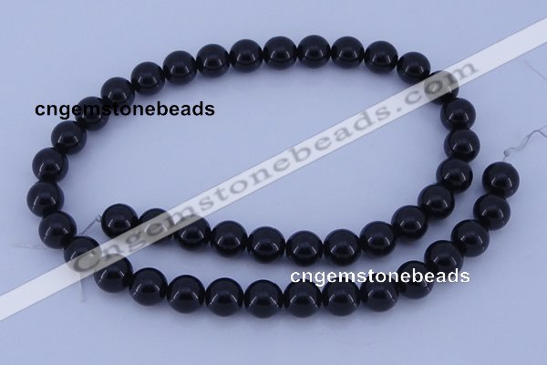 CGL903 10PCS 16 inches 6mm round heated glass pearl beads wholesale