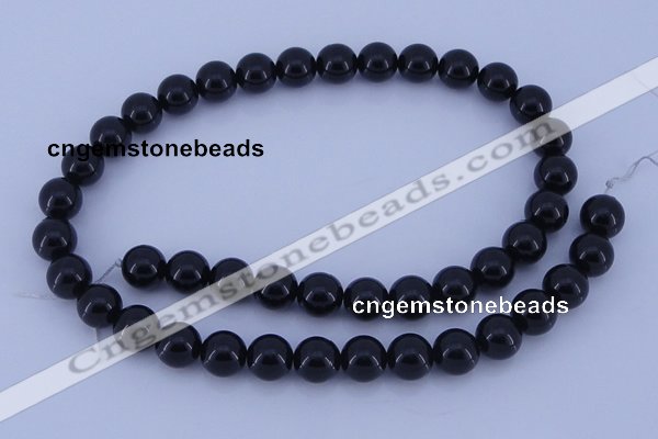 CGL904 10PCS 16 inches 8mm round heated glass pearl beads wholesale