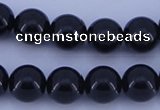 CGL906 5PCS 16 inches 12mm round heated glass pearl beads wholesale