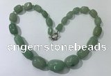 CGN129 22 inches 10*14mm - 20*30mm nuggets green aventurine necklaces