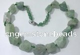 CGN144 19.5 inches 10*14mm - 20*30mm nuggets green aventurine necklaces