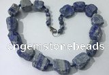 CGN149 19.5 inches 10*14mm - 20*30mm nuggets lapis lazuli necklaces