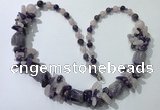 CGN386 23 inches chinese crystal & mixed quartz beaded necklaces