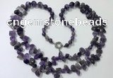 CGN538 27 inches fashion amethyst gemstone beaded necklaces