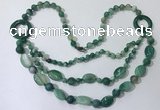 CGN600 23.5 inches striped agate gemstone beaded necklaces