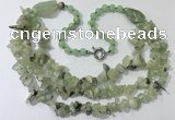 CGN672 22 inches stylish prehnite beaded necklaces wholesale