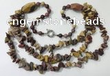 CGN675 22 inches stylish mookaite gemstone beaded necklaces