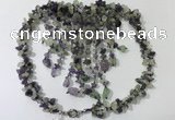 CGN828 20 inches stylish amethyst & prehnite statement necklaces