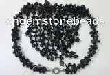 CGN833 20 inches stylish black agate gemstone statement necklaces