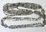 CGN850 30 inches trendy Montana agate long beaded necklaces