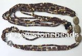 CGN853 30 inches trendy mookaite long beaded necklaces