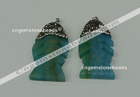 CGP134 25*48mm fishbone agate gemstone pendants wholesale