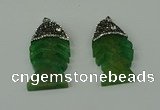 CGP135 25*48mm fishbone agate gemstone pendants wholesale