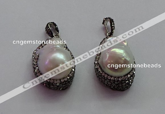 CGP1502 20*28mm - 20*30mm nuggets pearl pendants wholesale