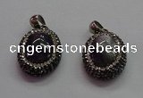 CGP1510 18*25mm oval amethyst gemstone pendants wholesale