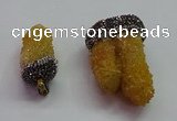 CGP1532 20*40mm - 30*50mm nuggets druzy quartz pendants