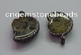 CGP1559 25*30mm - 28*35mm ammonite pendants wholesale
